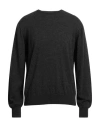 Spadalonga Man Sweater Charcoal Size 44 Virgin Wool, Viscose, Polyamide, Cashmere In Grey