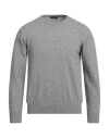 Spadalonga Man Sweater Grey Size 44 Virgin Wool, Viscose, Polyamide, Cashmere