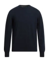 Spadalonga Man Sweater Midnight Blue Size 44 Virgin Wool, Viscose, Polyamide, Cashmere In Blue