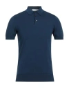 Spadalonga Man Sweater Slate Blue Size 44 Cotton In Blue