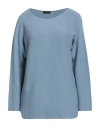 Spadalonga Woman Sweater Light Blue Size 8 Acrylic, Polyamide, Wool, Viscose