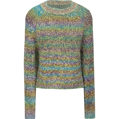 Spades Full Needle Multi Stripe Knit Sweater