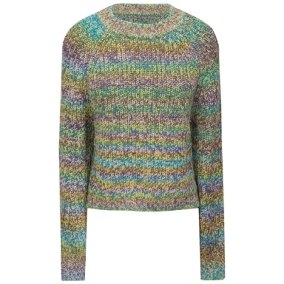 Spades Full Needle Multi Stripe Knit Sweater