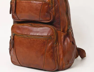 Spaghetti Western Backpack Bag In Brown