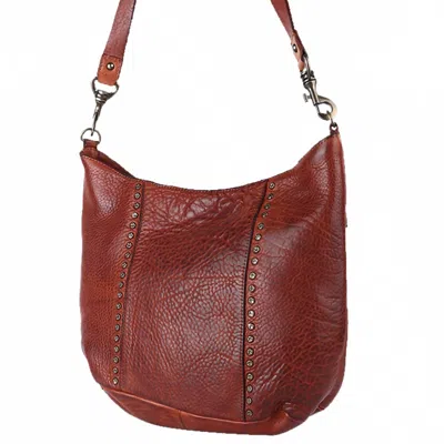 Spaghetti Western Women's Hobo Genuine Leather Western Bag In Brown