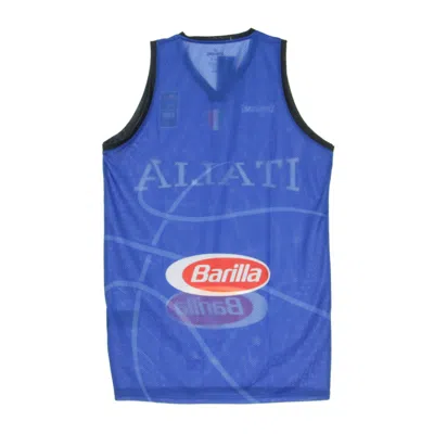 Spalding Men's Basketball Tank Top Official Jersey Italy In Blue