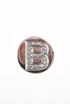 Spallanzani Sterling Silver Diamond Initial B Letter Magnetic Round Charm In Silver