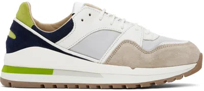 Spalwart Beige & Navy Trail Blazer Sneakers In Sand