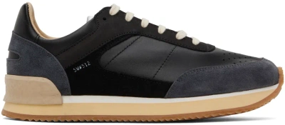 Spalwart Black Dash Low Trainers In Black/clay