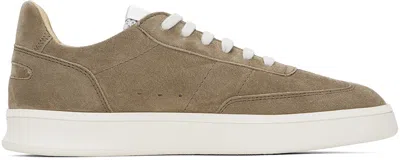 Spalwart Brown Smash Low Suede Sneakers In Mud