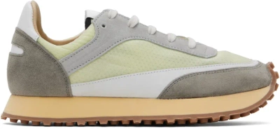 Spalwart Green & Grey Tempo Low Transparent Trainers In Soap