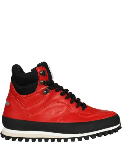 Spalwart Leather Boots In Red