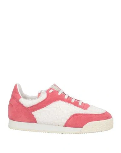 Spalwart Man Sneakers Antique Rose Size 8 Leather, Textile Fibers In Pink