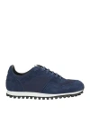 Spalwart Man Sneakers Midnight Blue Size 8 Leather, Textile Fibers