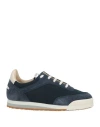 Spalwart Man Sneakers Navy Size 7 Leather, Textile Fibers In Blue