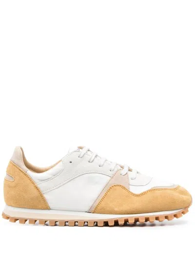 Spalwart Trail Low Sneakers With Rubber Lug Sole In Gold