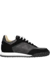 Spalwart Leather Low Sneakers In Black