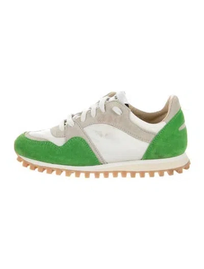 Pre-owned Spalwart Suede Athletic Sneakers In Green