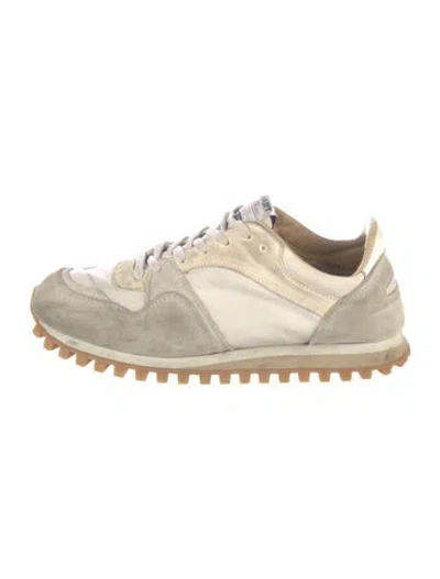 Pre-owned Spalwart Suede Athletic Sneakers In Neutrals