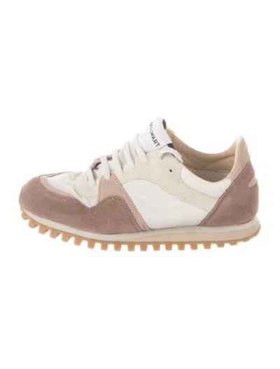 Pre-owned Spalwart Suede Colorblock Pattern Athletic Sneakers In Neutrals