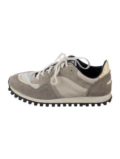 Pre-owned Spalwart Suede Sneakers In Neutrals