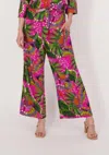 Spanner Print Wide Leg Pants In Tropical In Multi