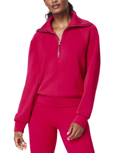Spanx ® 1/2-zip Top In Red