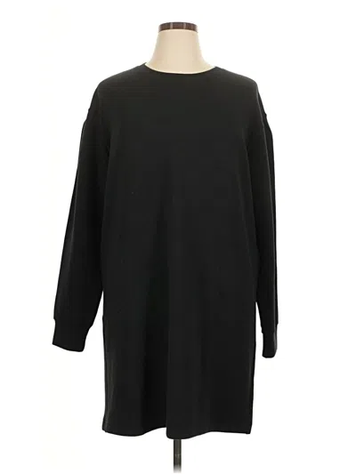 Pre-owned Spanx 3/4 Sleeve T-shirt In Black