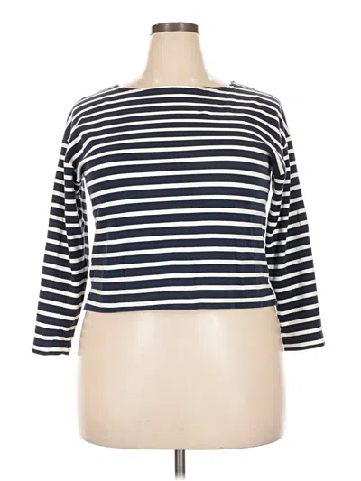 Pre-owned Spanx 3/4 Sleeve T-shirt In Blue