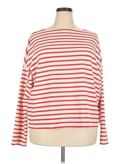 Pre-owned Spanx 3/4 Sleeve T-shirt In Red