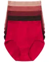 Spanx 5pk Fit-to-you Brief Gift Box In Burgundy