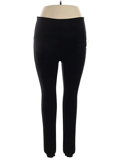 Pre-owned Spanx Active Pants In Black