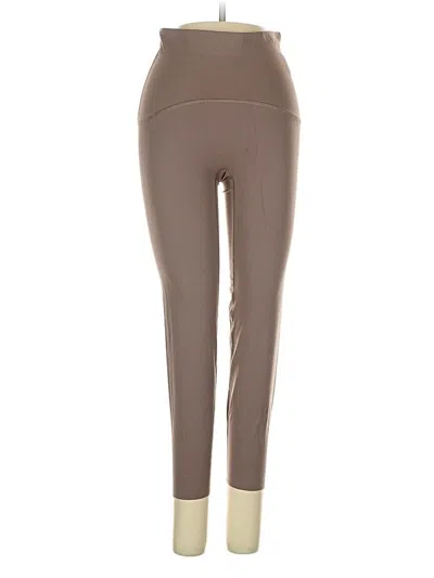 Pre-owned Spanx Active Pants In Brown