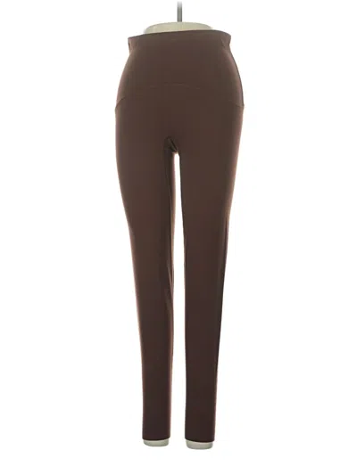 Pre-owned Spanx Active Pants In Brown