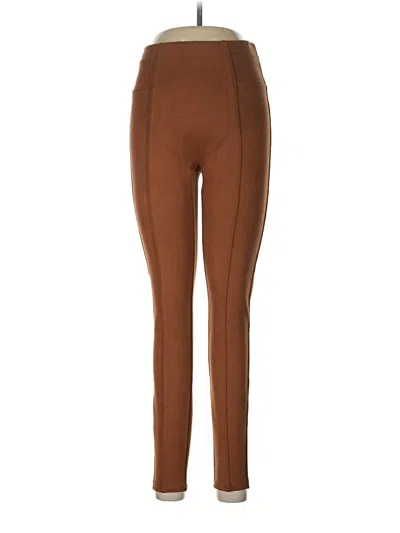 Pre-owned Spanx Active Pants In Brown