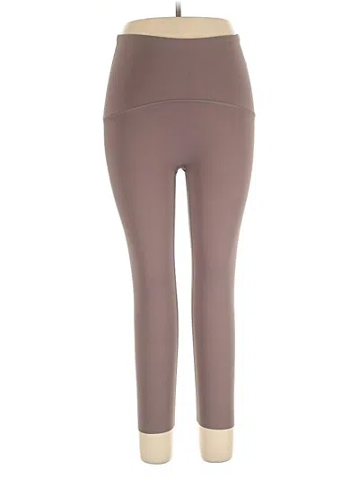 Pre-owned Spanx Active Pants In Brown