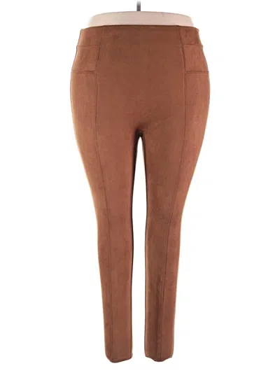 Pre-owned Spanx Active Pants In Brown