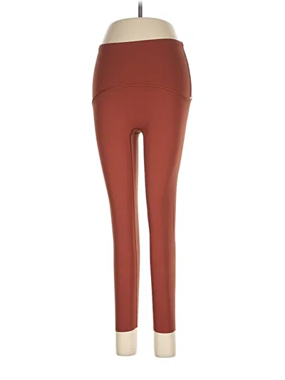 Pre-owned Spanx Active Pants In Brown