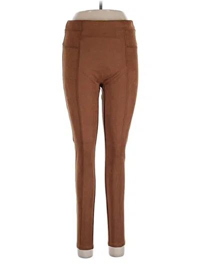 Pre-owned Spanx Active Pants In Brown