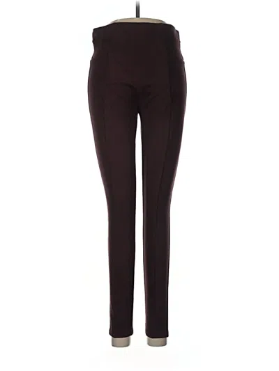 Pre-owned Spanx Active Pants In Burgundy