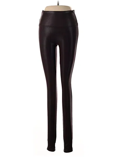 Pre-owned Spanx Active Pants In Burgundy
