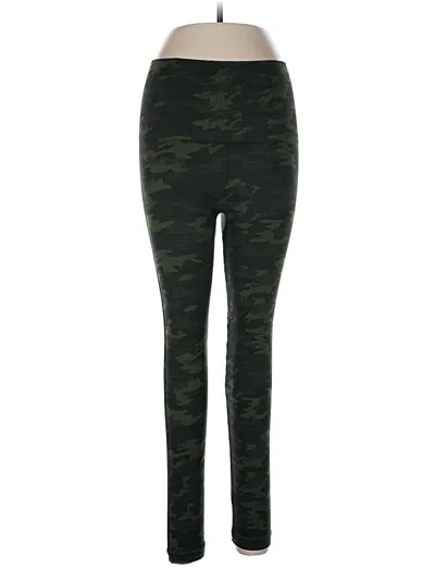 Pre-owned Spanx Active Pants In Green