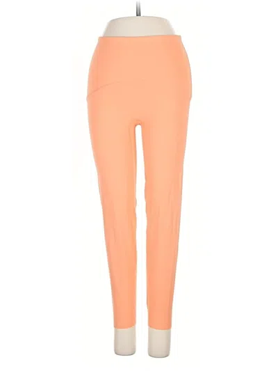 Pre-owned Spanx Active Pants In Orange