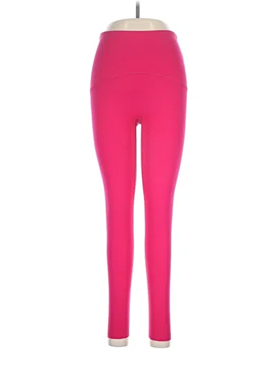 Pre-owned Spanx Active Pants In Pink