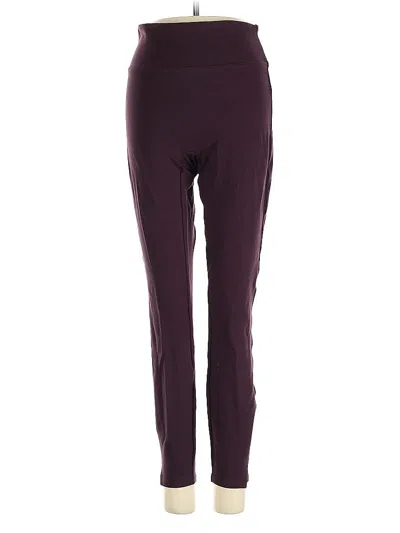 Pre-owned Spanx Active Pants In Purple