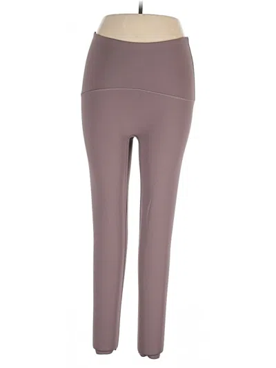 Pre-owned Spanx Active Pants In Purple