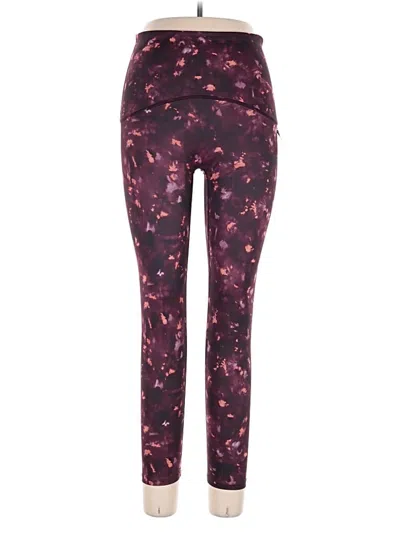 Pre-owned Spanx Active Pants In Purple