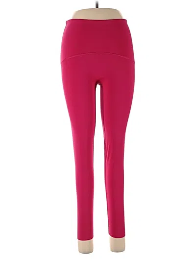 Pre-owned Spanx Active Pants In Red