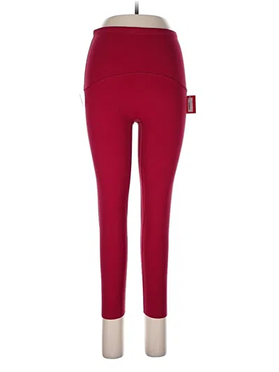 Pre-owned Spanx Active Pants In Red