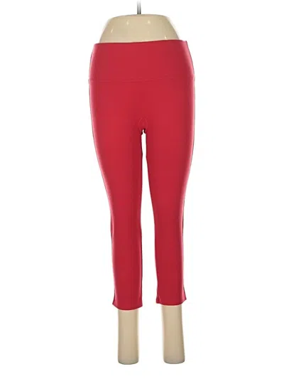 Pre-owned Spanx Active Pants In Red